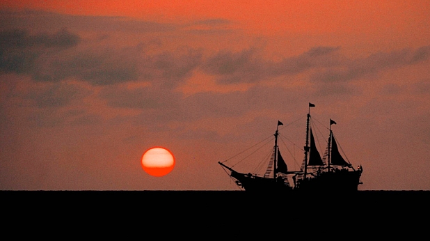 залез, кораб, море залез, кораб, море