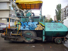 графити, асфалт