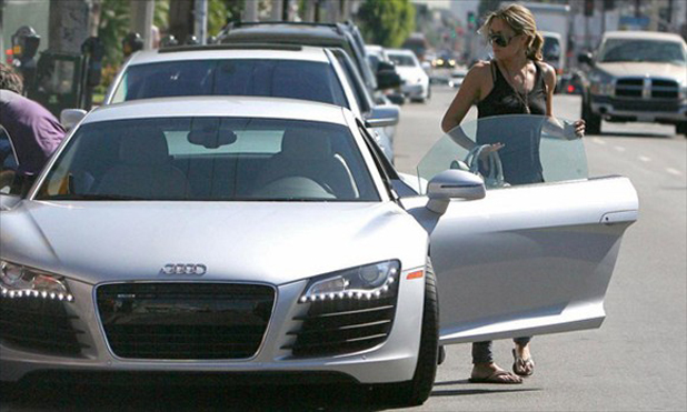Lauren Conrad and her Audi R8 Lauren Conrad and her Audi R8