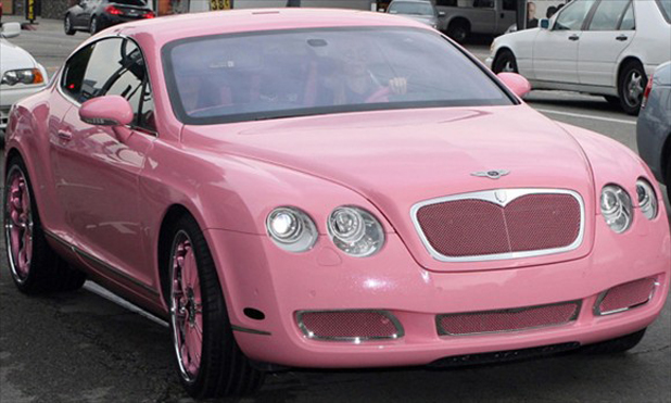 Paris Hilton in her Bentley Paris Hilton in her Bentley
