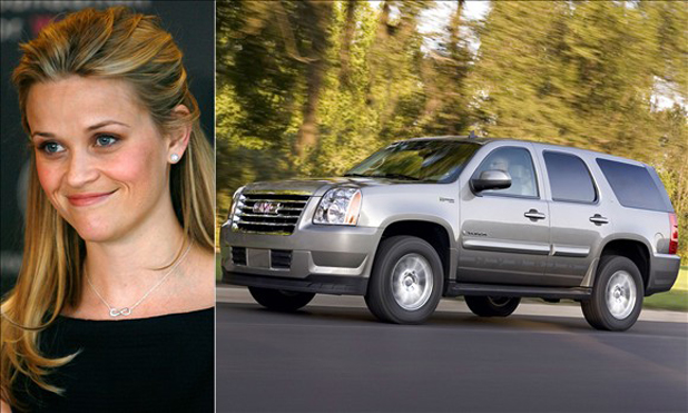 Reese Witherspoon and the GMC Yukon Hybrid Reese Witherspoon and the GMC Yukon Hybrid