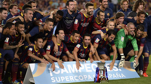 барселона със суперкупата 2013 барселона със суперкупата 2013