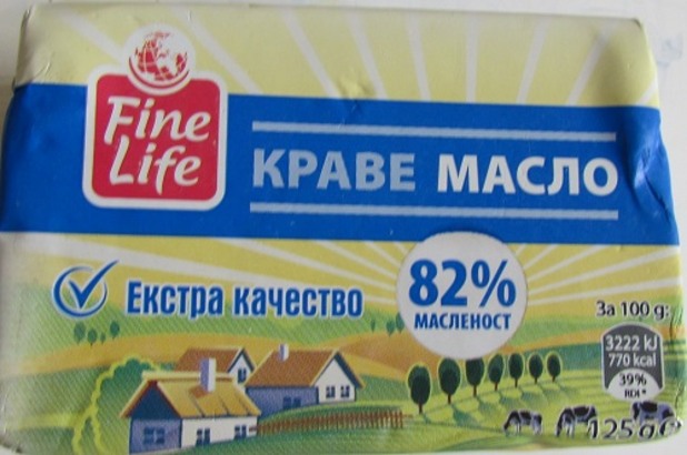 Масло Finelife в тест за съдържание на немлечни мазнини Масло Finelife в тест за съдържание на немлечни мазнини