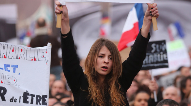 Демократичните демонстрации в Париж - 11 януари Демократичните демонстрации в Париж - 11 януари