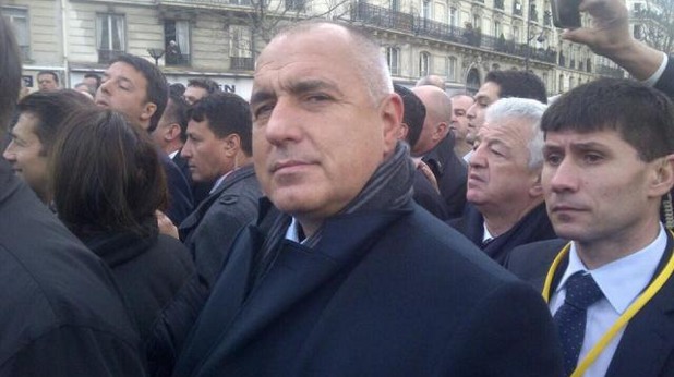 Бойко Борисов на шествието в Париж Бойко Борисов на шествието в Париж