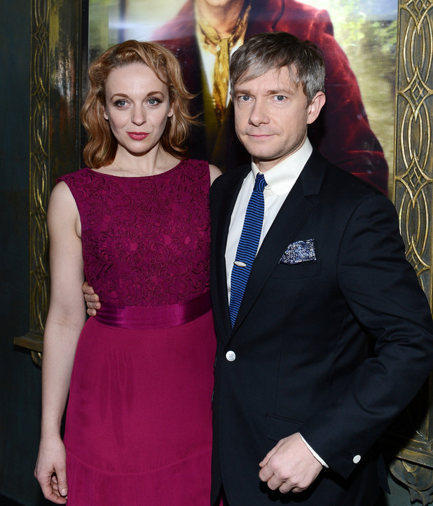 Martin Freeman and Amanda Abbington Martin Freeman and Amanda Abbington