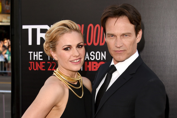 Anna Paquin and Stephen Moyer Anna Paquin and Stephen Moyer