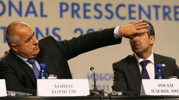 бойко борисов и росен плевнелиев след президентските избори през 2011 г. бойко борисов и росен плевнелиев след президентските избори през 2011 г.