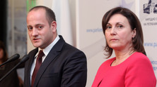 Радан Кънев от РБ и Румяна Бъчварова от преговорния екип на ГЕРБ