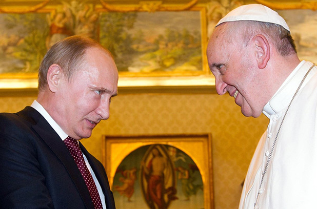 путин и папата путин и папата