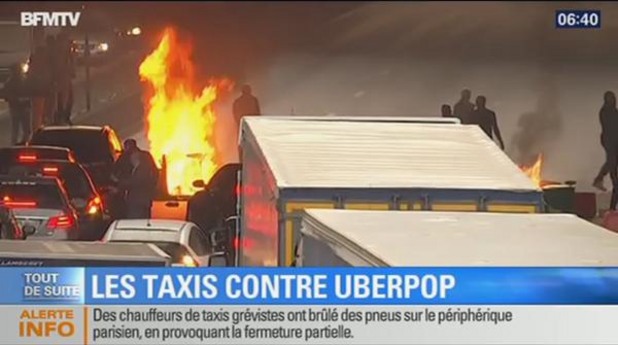 стачка на таксиметровите шофьори в париж стачка на таксиметровите шофьори в париж