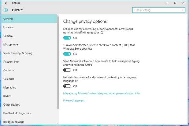 windows 10 поверителност windows 10 поверителност