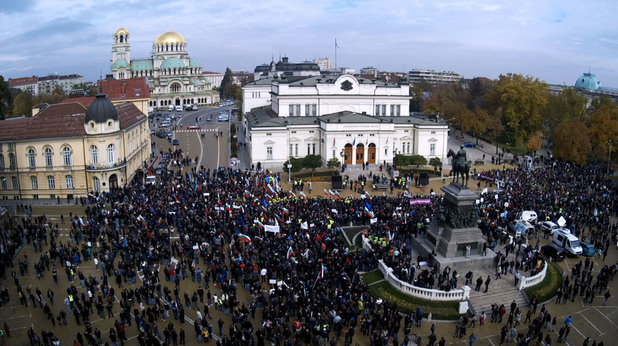 Протест на полицаите пред НС Протест на полицаите пред НС