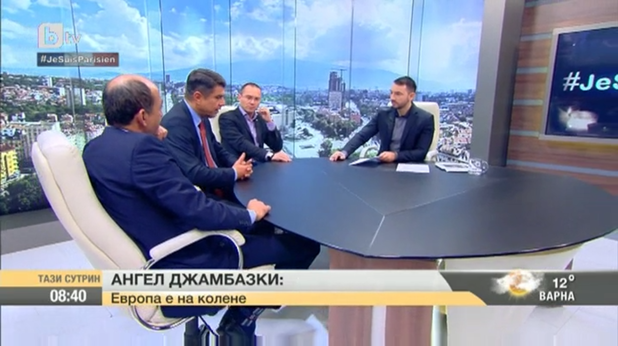 Ангел Джамбазки говори за атентатите в Париж по бТВ Ангел Джамбазки говори за атентатите в Париж по бТВ