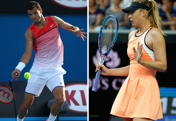ao 2016 екипи, колаж, мария шарапова, григор димитров ao 2016 екипи, колаж, мария шарапова, григор димитров
