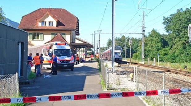 Мъж подпали и нападна влак в Швейцария Мъж подпали и нападна влак в Швейцария
