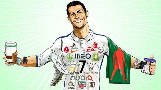 марката cr7, кристиано роналдо, реклама марката cr7, кристиано роналдо, реклама