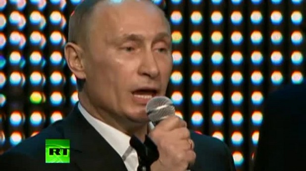 Путин пее Blueberry Hill Путин пее Blueberry Hill