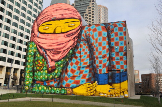 os gemeos, графити os gemeos, графити
