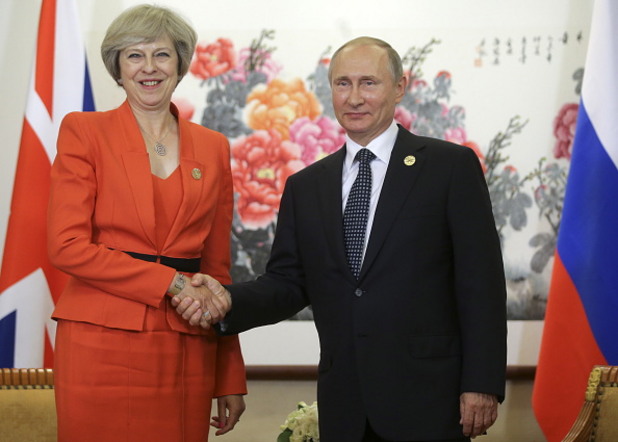 тереза мей, владимир путин тереза мей, владимир путин