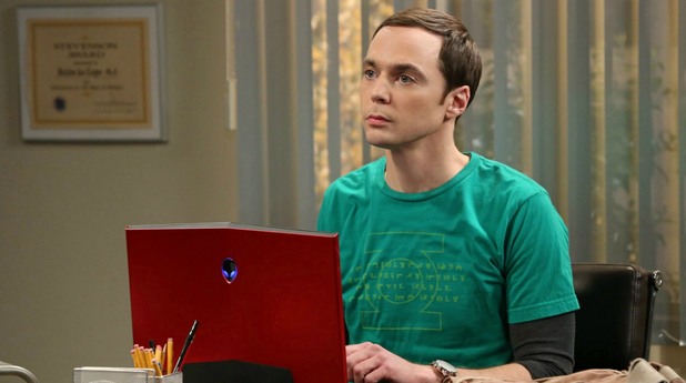 Джим Парсънс като Шелдън в The Big Bang Theory Джим Парсънс като Шелдън в The Big Bang Theory