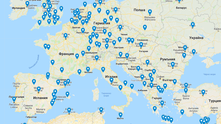 карта на изборните секции в чужбина карта на изборните секции в чужбина